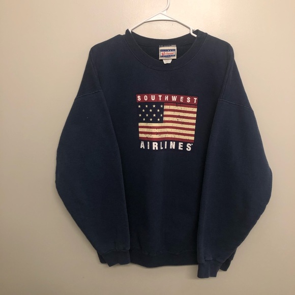 Hanes Other - Hanes Southwest Airlines sweatshirt blue vtg